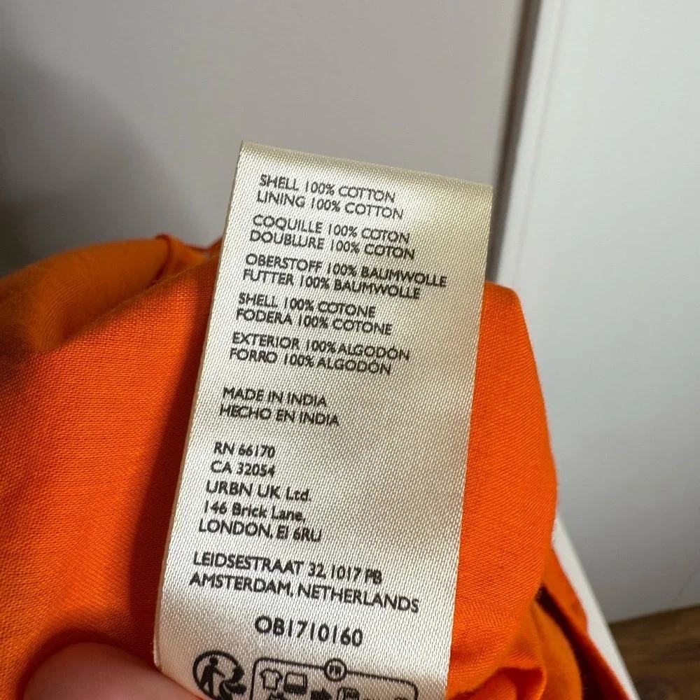 Maeve - Anthropologie - Orange Pleated Poplin Shorts 100% Cotton - US 4 - Picture 7 of 10